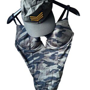 La Senza Camo Bodysuit & Hat